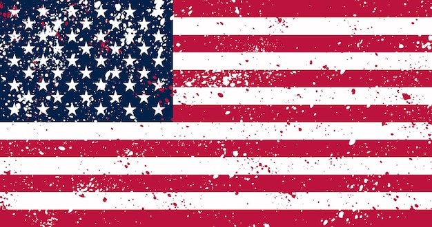 Bandeira suja americana grunge