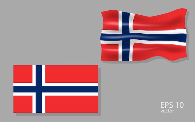 Bandeira vetorial da ilustração Nnorway