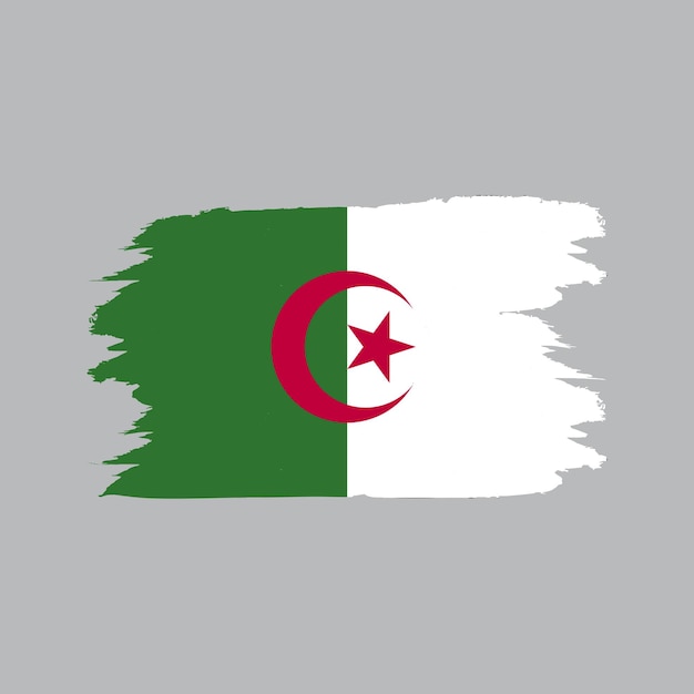 bandeira vetorial dos emblemas nacionais da Argélia