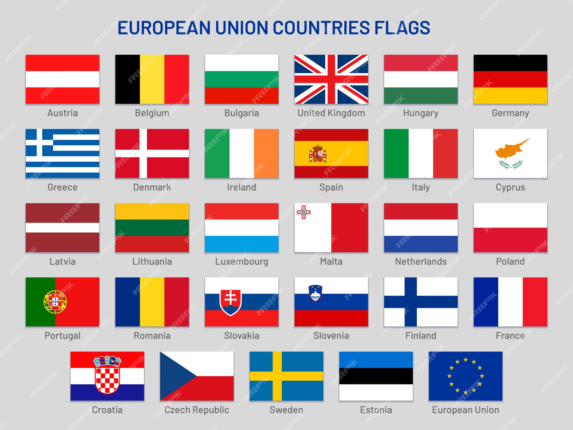 Os países da Europa e as suas bandeiras, 105 plays