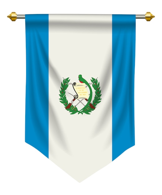 Vetor bandeirola da guatemala