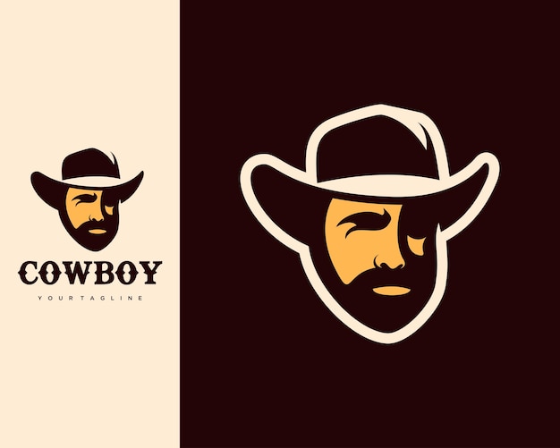 Bandido cowboy com ilustração de máscara de cachecol. vaqueiro. xerife. mascote.