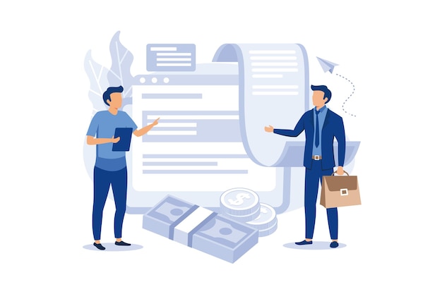 Banking eletrônico Notificação de pagamento móvel ilustração plana design moderno