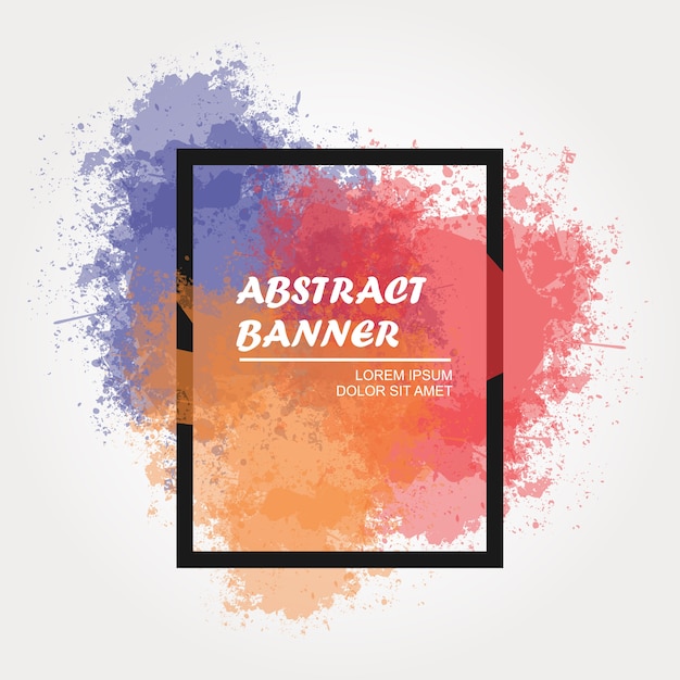 banner abstrato de respingo