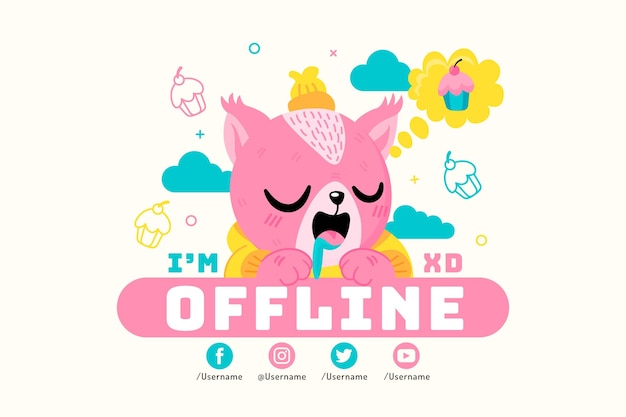 Banner bonito contração offline