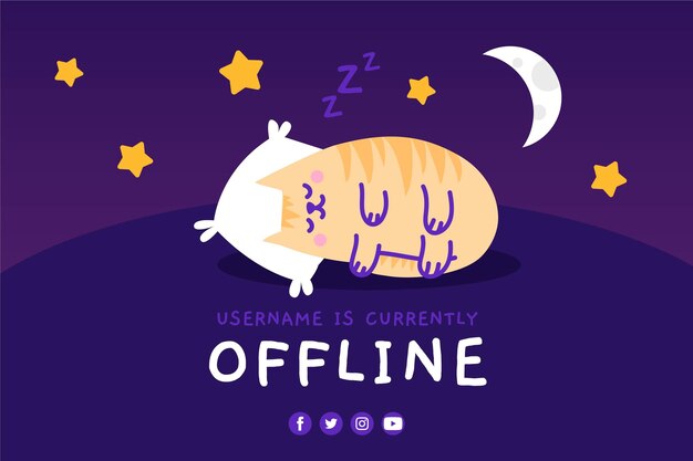 Vetor banner bonito contração offline