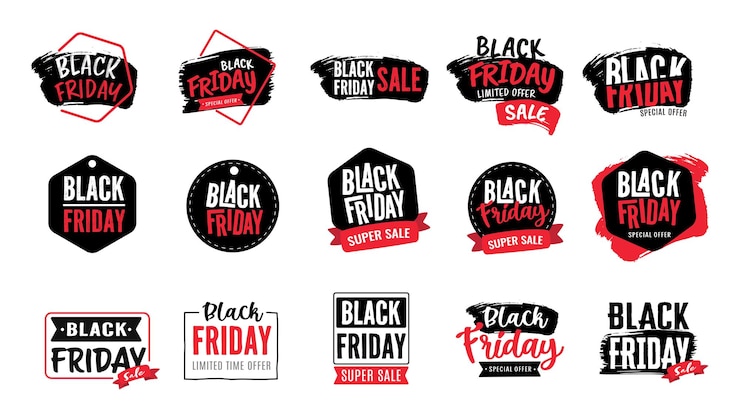 Vetor banner da black friday design de oferta de desconto especial festival de descontos de produtos