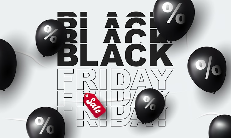 Vetor banner da black friday