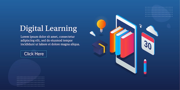 Banner de aprendizado digital