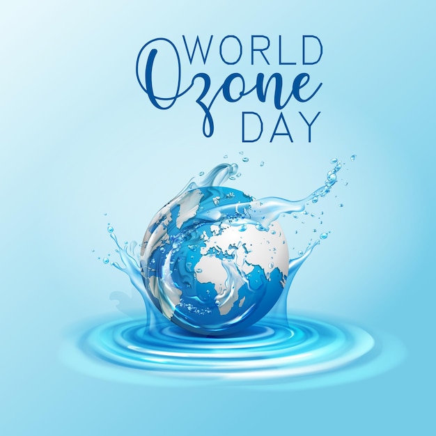 Vetor banner de boas-vindas para o dia mundial do ozônio