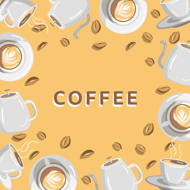 Banner de café para o dia internacional do café