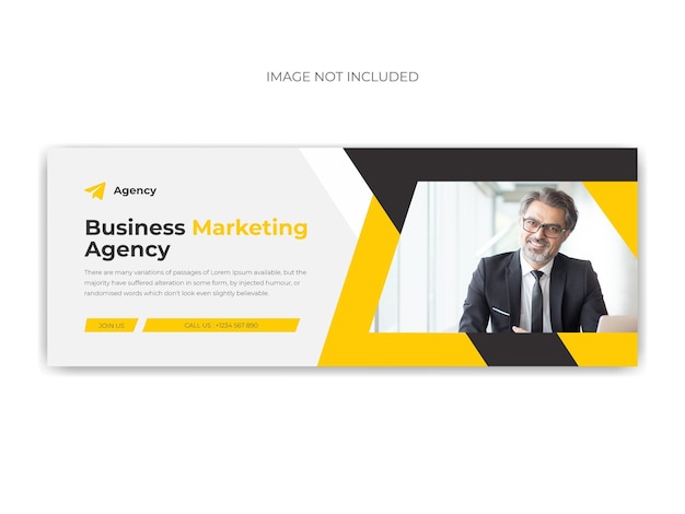 Banner de capa de mídia social corporativa