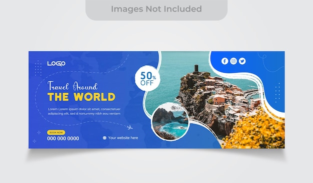 Banner de capa do facebook da agência de viagens