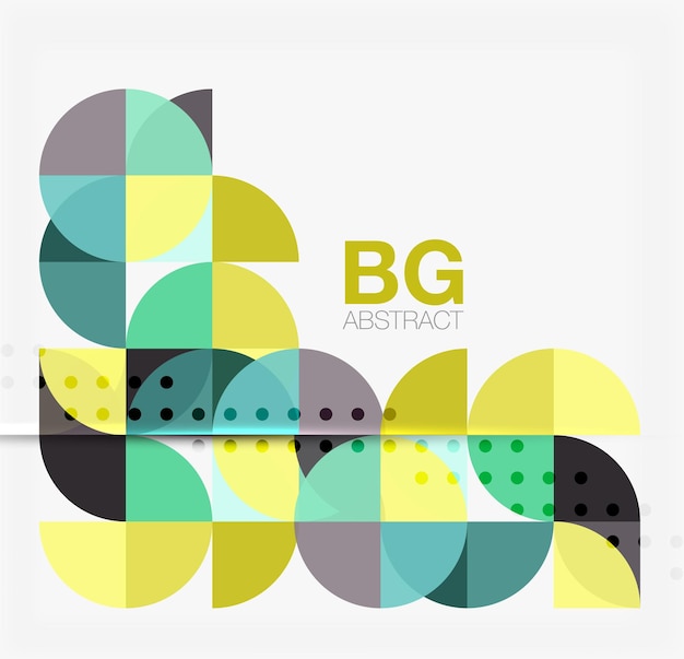 Banner de círculo elegante moderno de vetor Fundo de modelo de vetor para opções de número de diagrama de layout de fluxo de trabalho ou web design