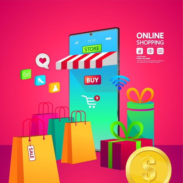 Banner de compras online