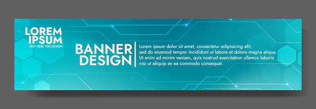 Banner de conexão de tecnologia abstrata