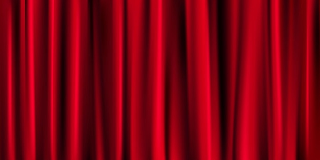 Banner de cortina vermelha