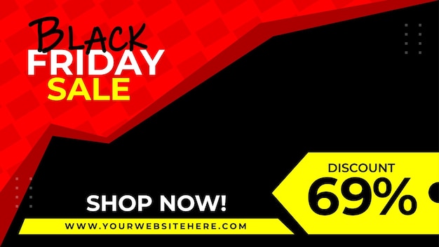 Vetor banner de desconto de oferta especial de venda de sexta-feira negra