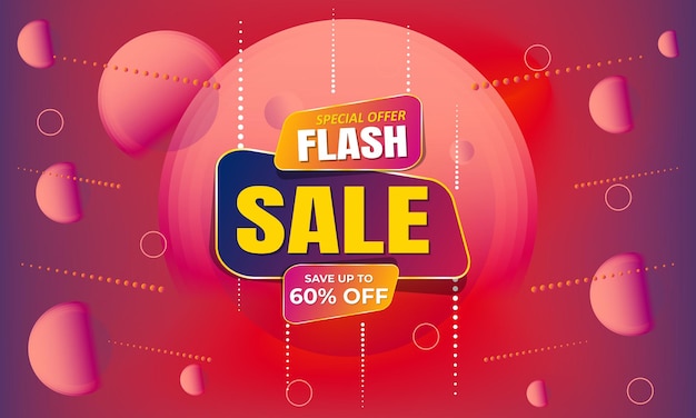 Banner de desconto de venda em flash postagens de super venda design de banners de promoção de mega venda postagem de oferta especial