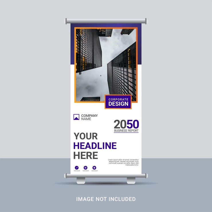 Vetor banner de enrolamento corporativo moderno