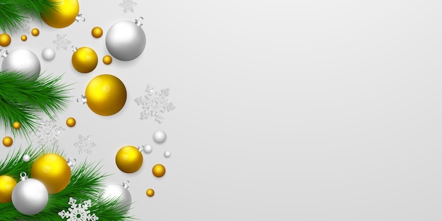 Banner de feliz natal e feliz ano novo