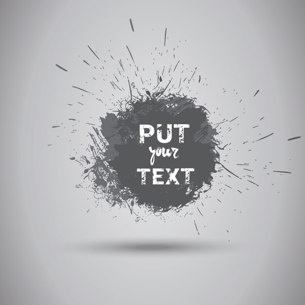 Vetor banner de fundo de textura grunge com espaço de cópia