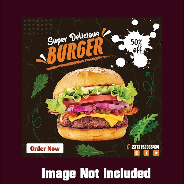 Banner de hambúrguer