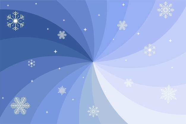 Banner de inverno roxo com ilustração vetorial de flocos de neve