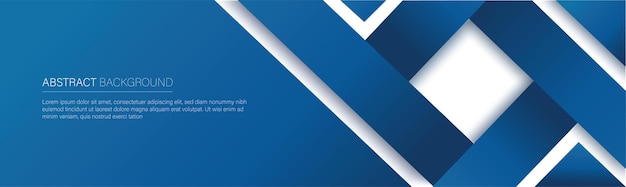 Banner de linha azul moderno