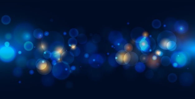 Banner de luz bokeh abstrato