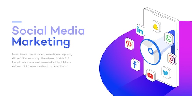 Banner de Marketing em Mídias Sociais