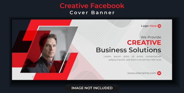 Vetor banner de mídia social da agência de marketing digital e modelo de banner de capa do facebook corporativo