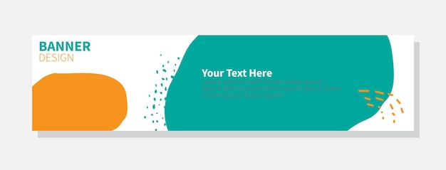 banner de modelo de banner mínimo de design plano de vetor para empresa de negócios