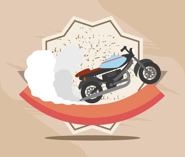 Banner de motocicleta de velocidade