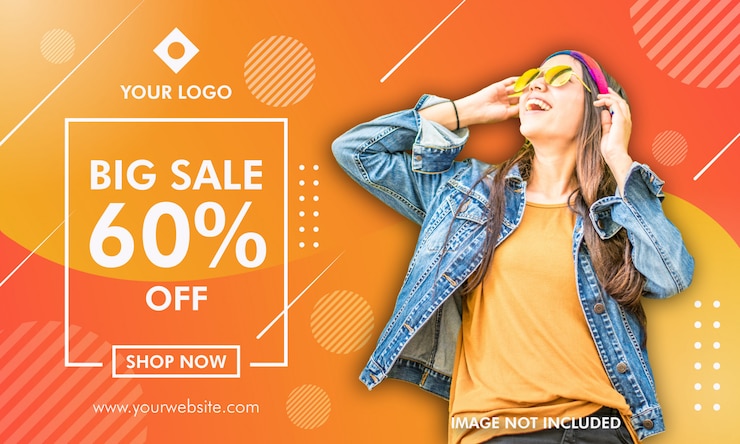 Banner de promoção de venda