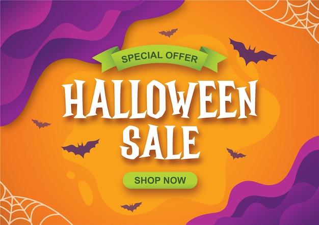 Banner de promoção para evento de halloween