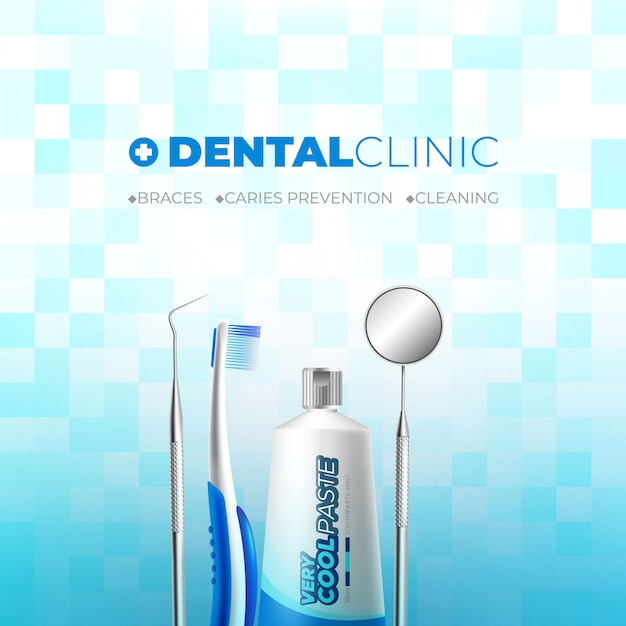 Banner de publicidade de clínica odontológica