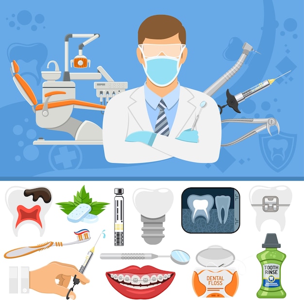Banner de serviços odontológicos