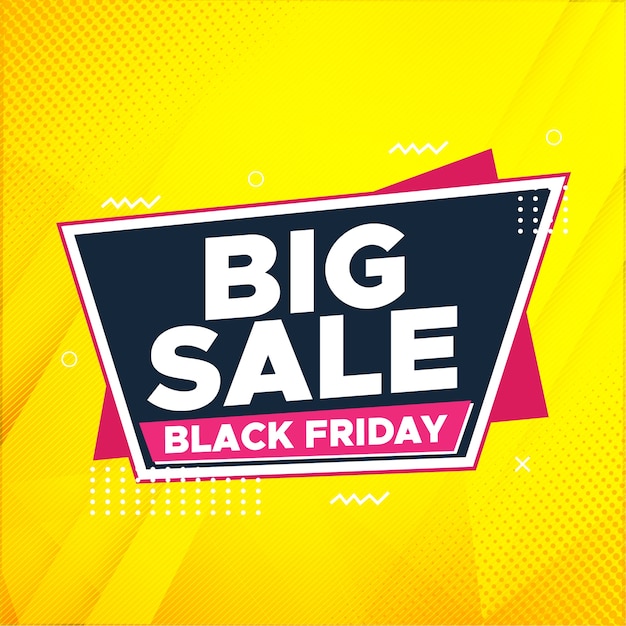 Banner de venda black friday