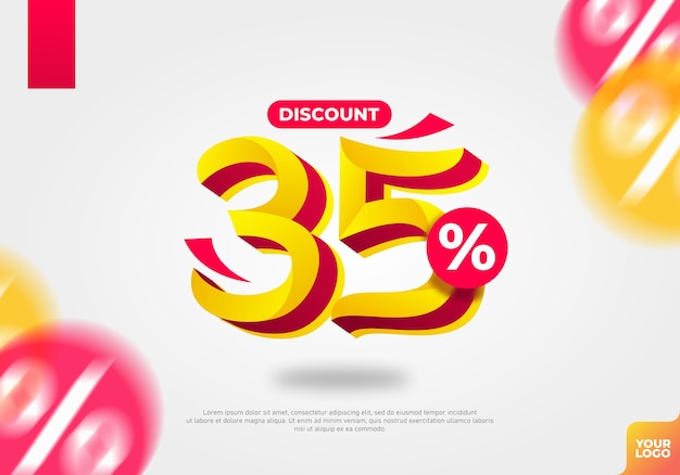 Vetor banner de venda com 25% de desconto