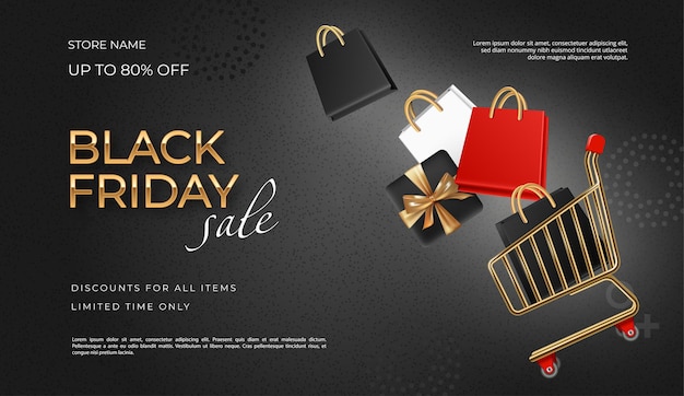 Banner de venda da Black Friday