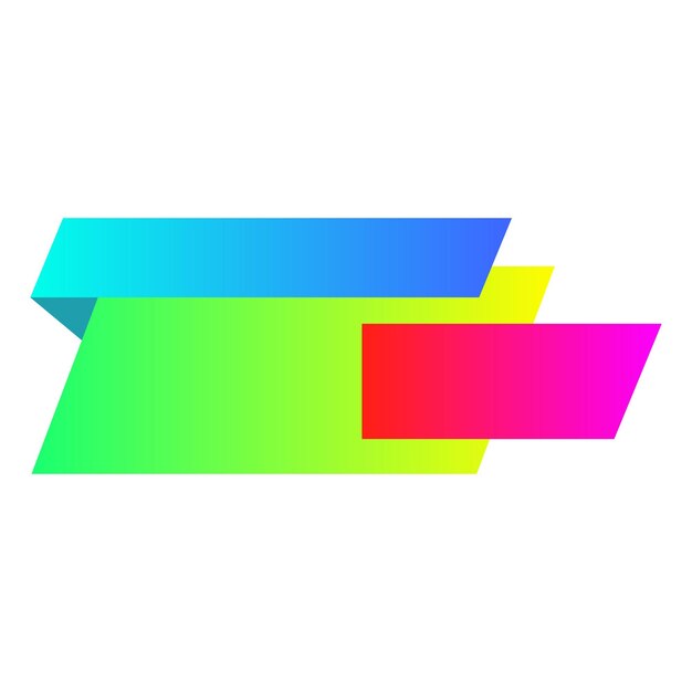 Banner de venda de origami, rótulo de emblema, modelo de design em branco