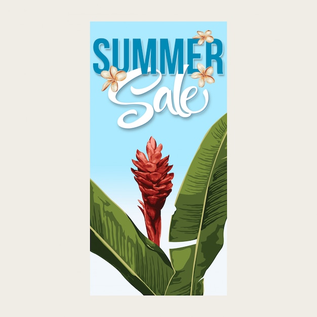 Banner de venda de verão.