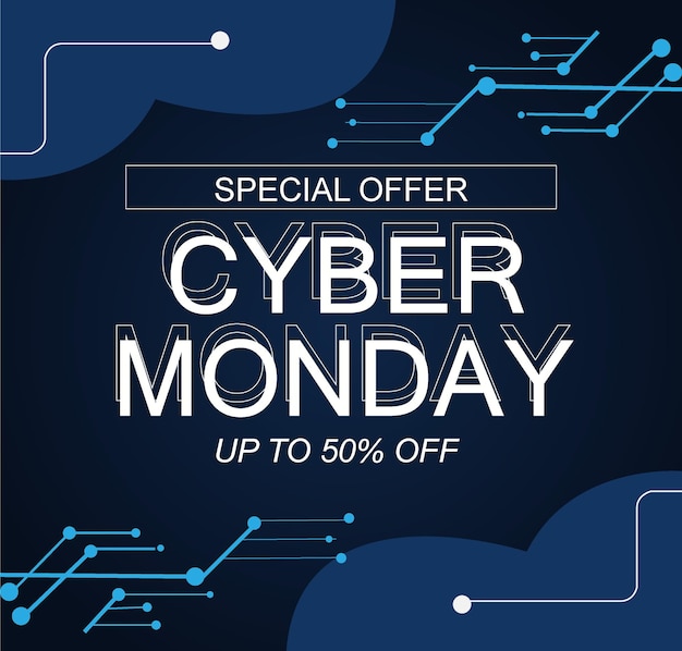 Banner de venda especial de Cyber Monday