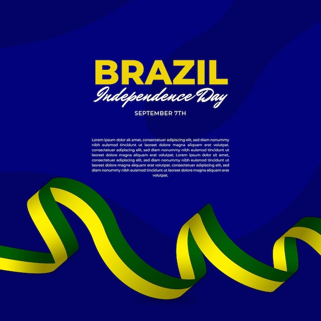 Banner dia de celebração do brasil