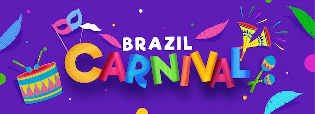 Banner do carnaval brasileiro.