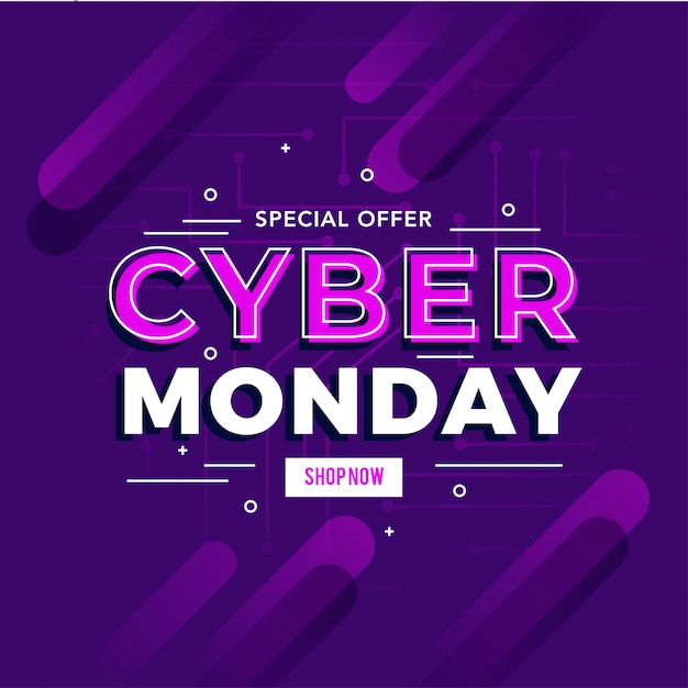 Banner do conceito de Cyber Monday