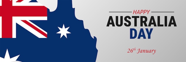 Vetor banner do dia da austrália