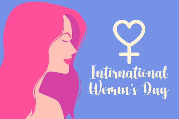 Vetor banner do dia internacional da mulher