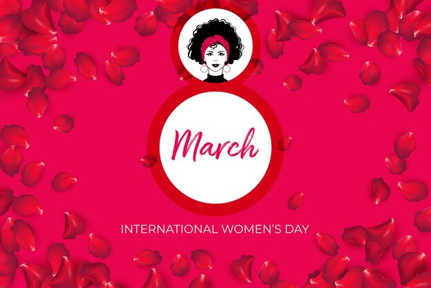 Vetor banner do dia internacional da mulher
